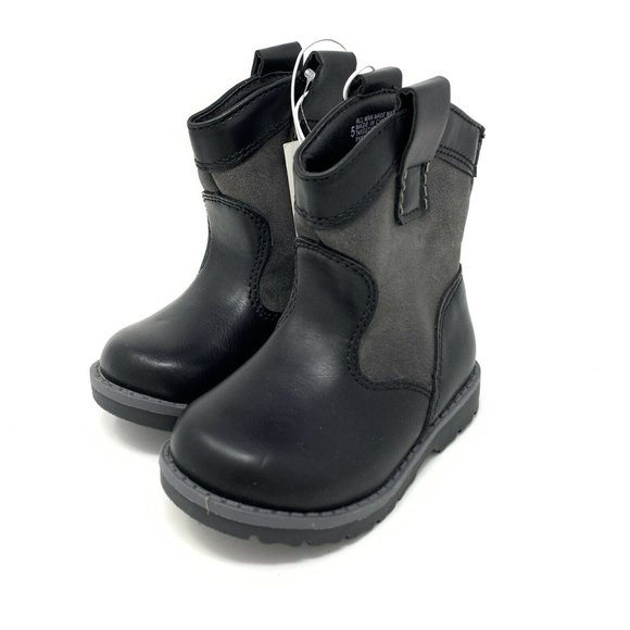 Cat & Jack Hunter Cowboy Boots Black - Picture 5 of 11